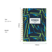 Fitness Planner Notebook Recording Food Healthy  Workout Book