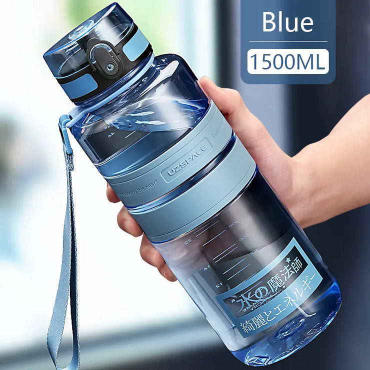 1L 1.5L 2L Fitness Sports Water Bottle Large Capacity Eco-Friendly Plastic