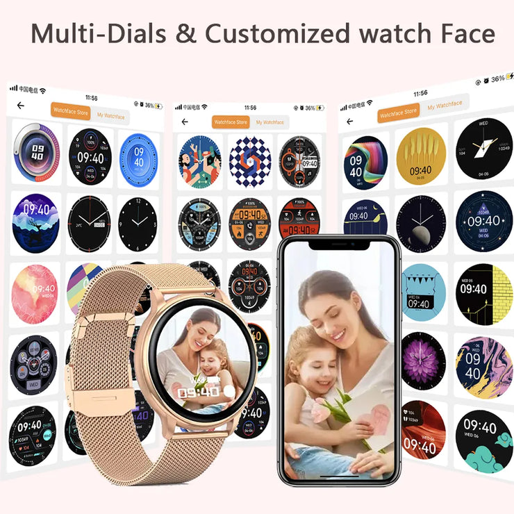 Bluetooth Call Smart Watch Sport Fitness Tracker Heart Rate