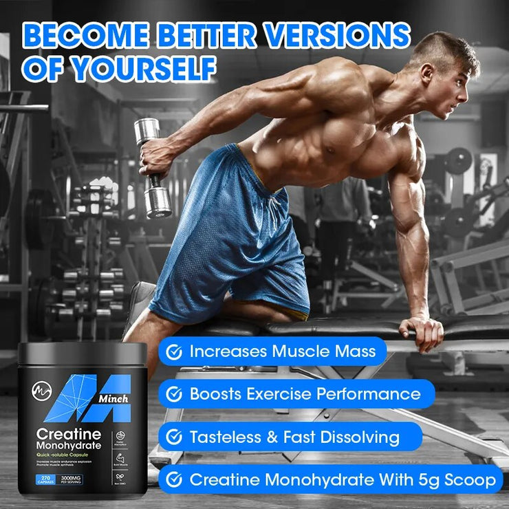 Minch Creatine Powder Capsules Creatine Muscle Builder