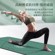 Natural rubber pu yoga mat sweat absorbing and anti-skid fitness mat