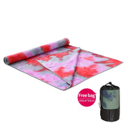 Printed Yoga Mat Non-slip Fitness Blanket Sweat Absorbent Foldable