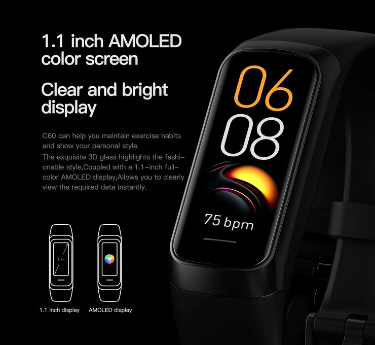 Smart Watch Men Women Smart Bracelet Fitness Tracker Band