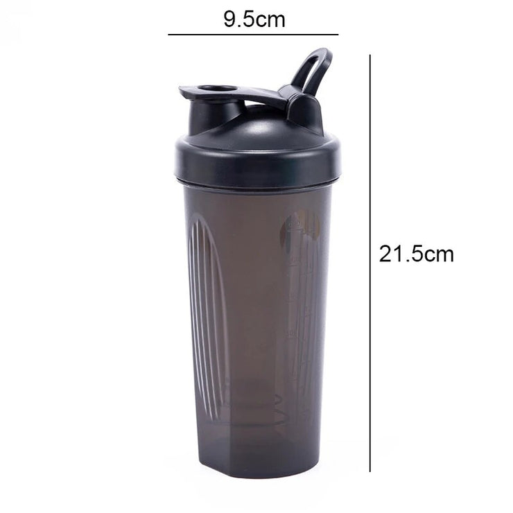 600ml Portable Protein Powder Shaker Bottle Leak Proof Water