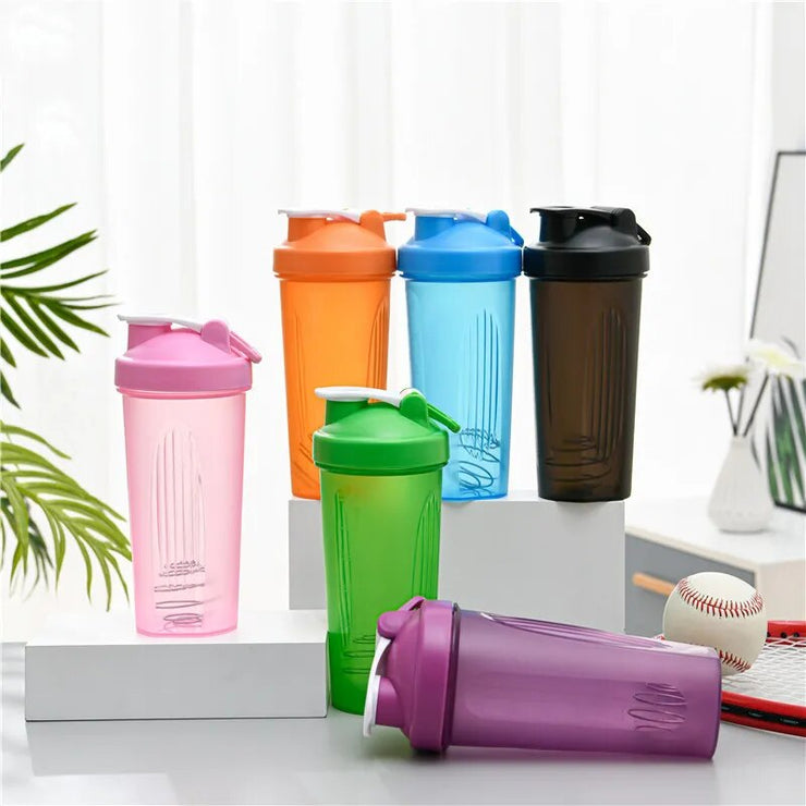 600ml Portable Protein Powder Shaker Bottle Leak Proof Water