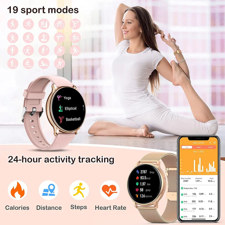 Bluetooth Call Smart Watch Sport Fitness Tracker Heart Rate