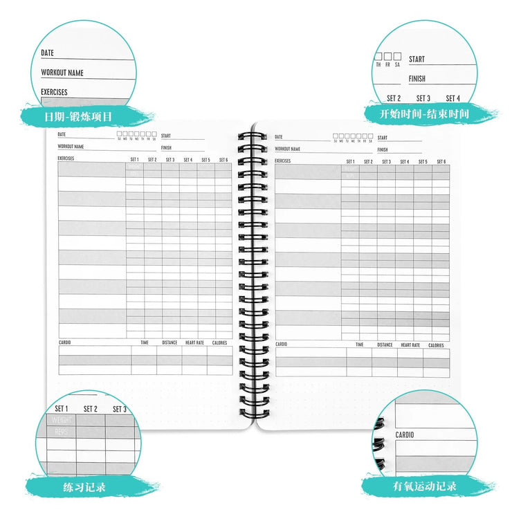 A5 Business notebook for Diet and fitness notebook